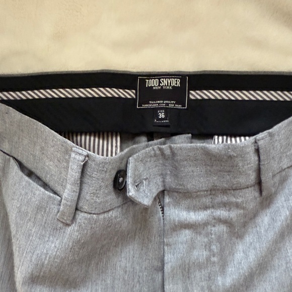 Todd Snyder Gray Dress Pants - 100% wool Hudson pants.  Like new condition! - Picture 10 of 13